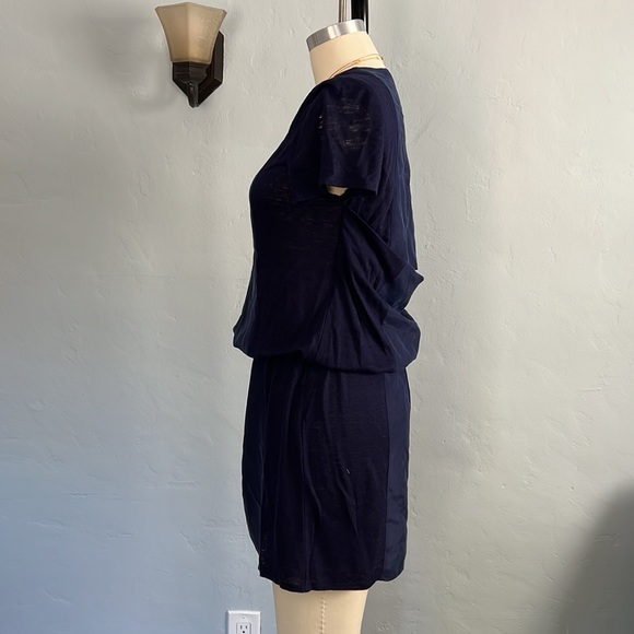 SOFT JOIE Two-Tone Cowl Back/Peek-A-Boo Back Dress - Blue - Size: Small - Picture 7 of 16